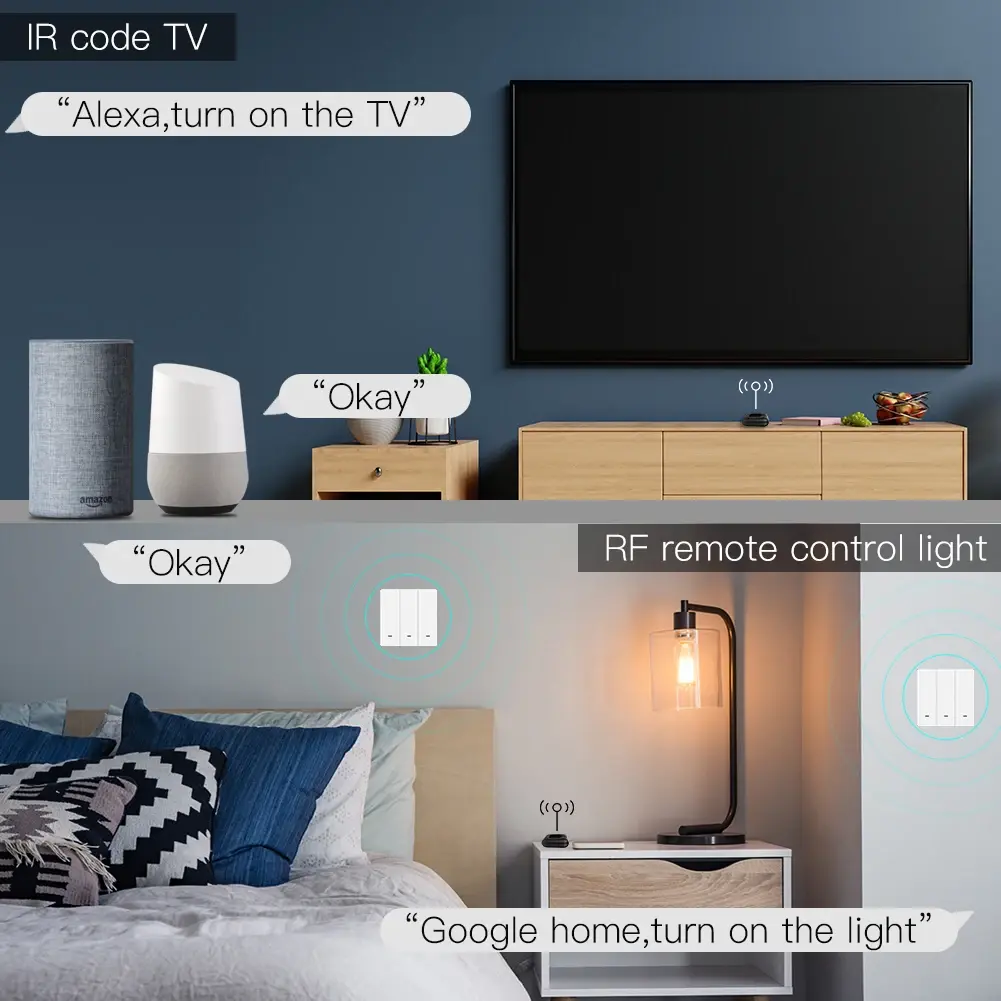 MOES New WiFi RF IR Universal Remote Controller RF Appliances Appliances Tuya Sm