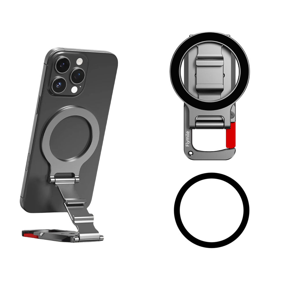 Flymile Magnetic Phone Holder Carabiner Mount for iphone 17 16 15 14 Accessories