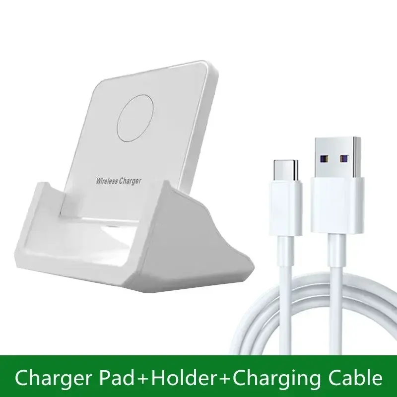 30W Wireless Charger Pad Stand Desktop Ultra-thin Mobile Phone For iPhone 15 14