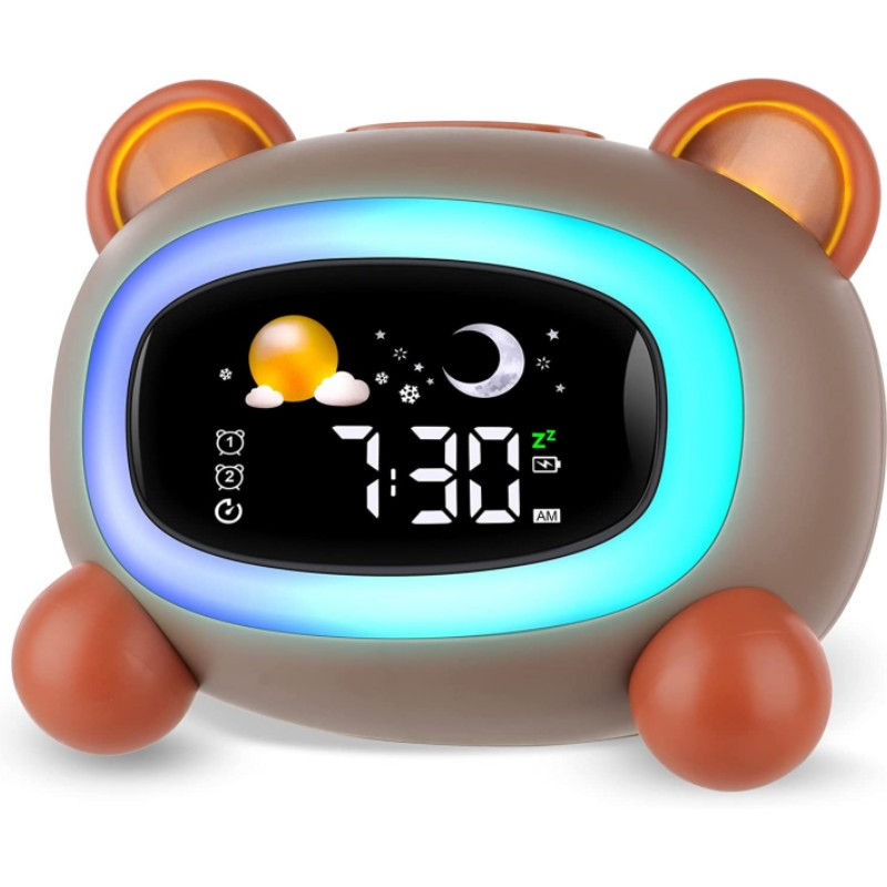 Alarm Clock for Kids Ok to Wake Children with Sleep Training and Sound Machine B