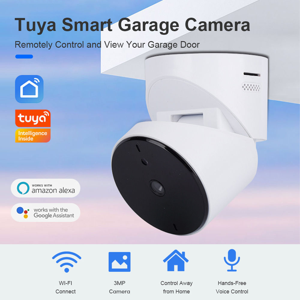 Tuya SmartLife WiFi Garage Door Opener with 3MP Camera Remote Control Two Way Au