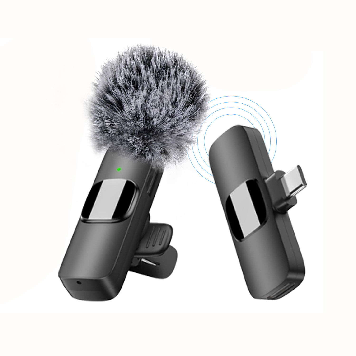 Wireless Lavalier Microphone for iPhone Android - Bluetooth Mini Phone Microphon