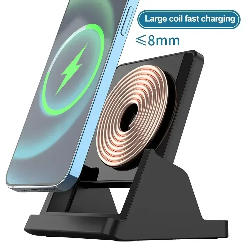 30W Wireless Charger Pad Stand Desktop Ultra-thin Mobile Phone For iPhone 15 14