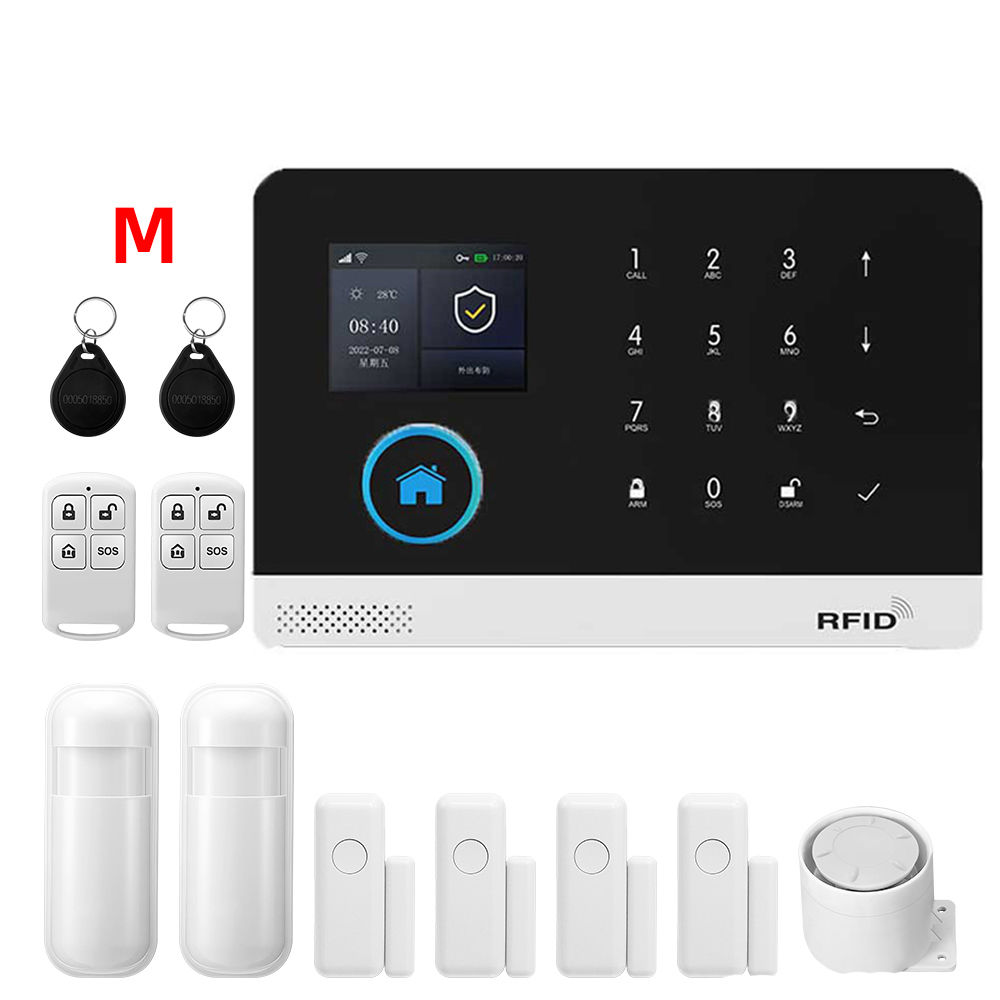 Smart Home Alarm System Works with Tuya 2.4G WiFi Wireless Security with Door Se