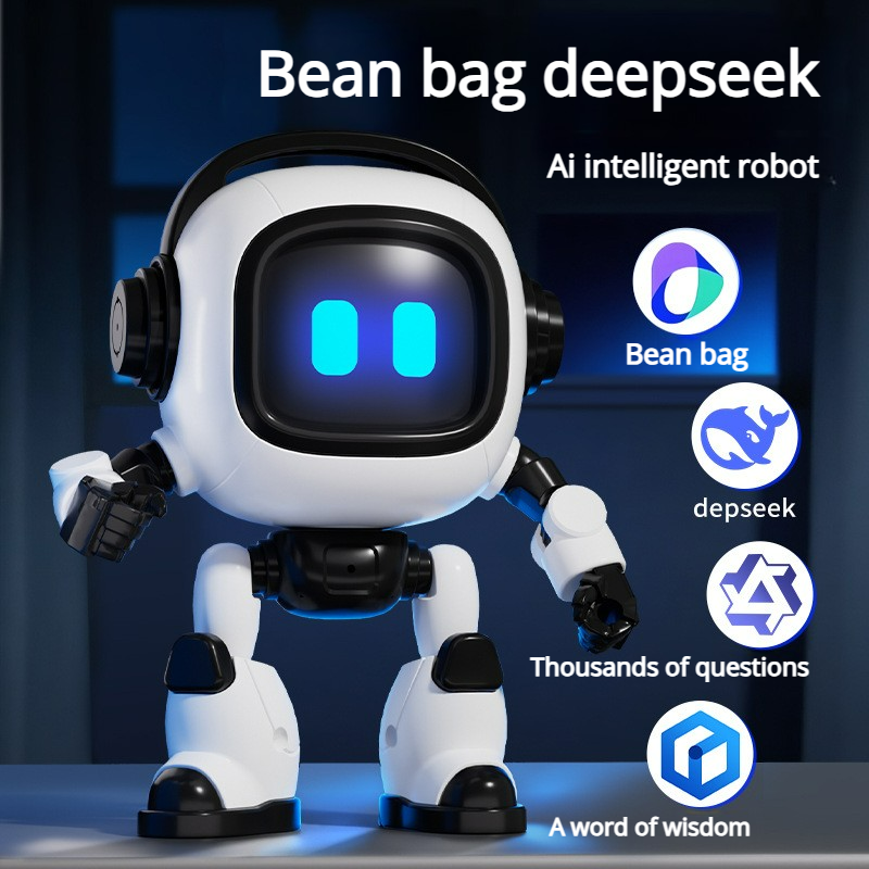 AI Interactive Desk Robot with Voice Recognition Feature Talking Companion, Lear