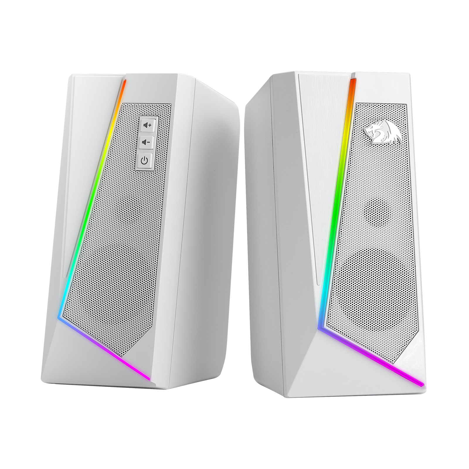 Redragon GS520 RGB Desktop Speakers, 2.0 Channel PC Stereo Speaker with 6 Colorf