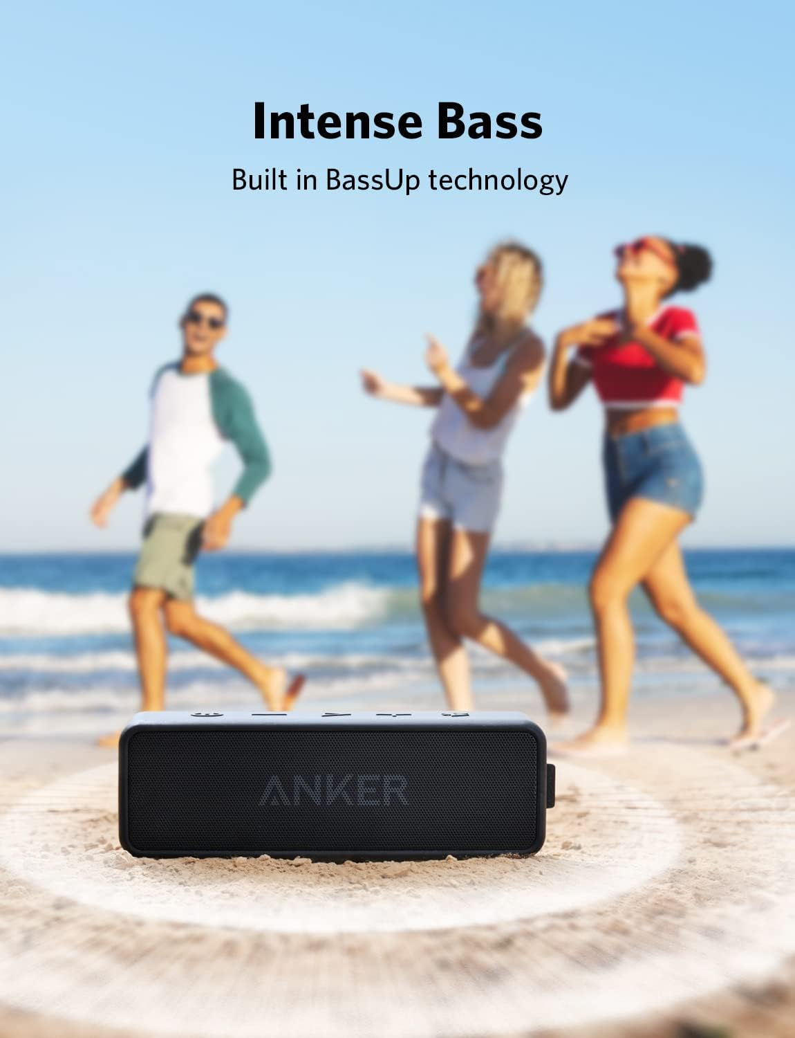 Anker Soundcore 2 Portable Bluetooth Speaker with Stereo Sound, Bluetooth 5, IPX
