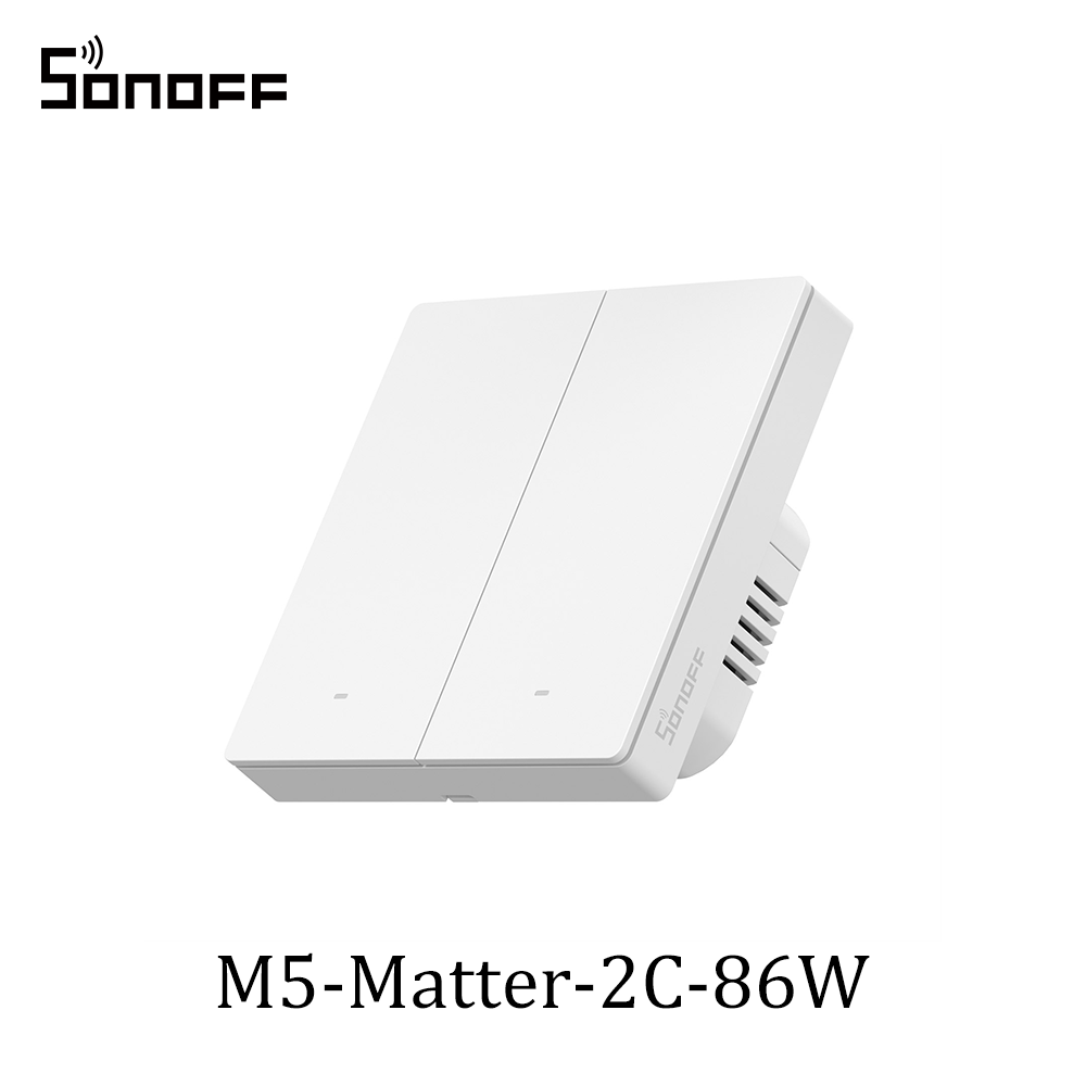 SONOFF M5 Matter Smart Wall Switch 80/86 Type Push Button Switch 1/2/3 Gang Swit