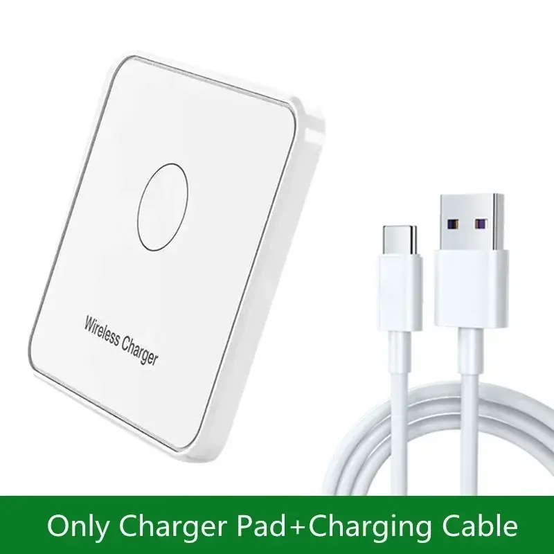 30W Wireless Charger Pad Stand Desktop Ultra-thin Mobile Phone For iPhone 15 14