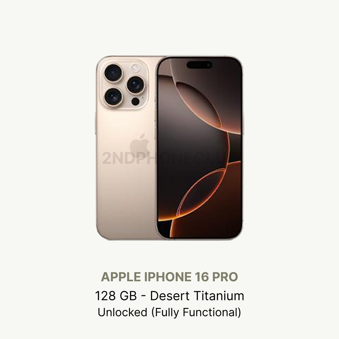 Apple iPhone 16 Pro 128/256/512 GB Unlocked Excellent Condition All Colors (Rene