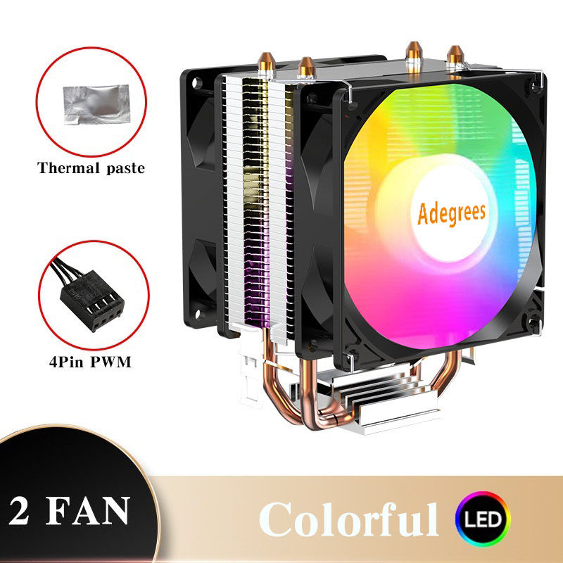 CPU Air Cooler X79 X99 3Pin PWM 4Pin Quiet Processor Cooling Fan For Intel LGA 1