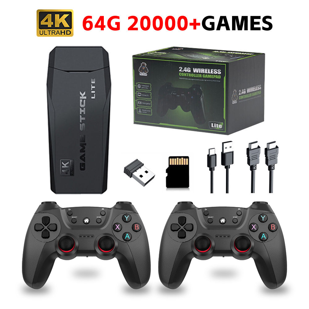 Upgraded M8 Video Game Console 64G 20000 Games Retro handheld Game Console Wirel