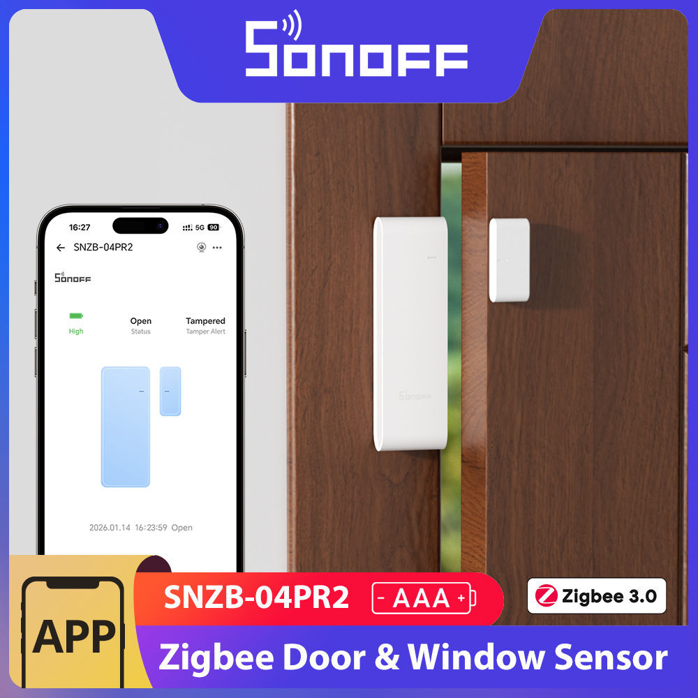 SONOFF SNZB-04PR2 SenseGuard DW Gen2 Zigbee Door/Window Sensor Active Security w