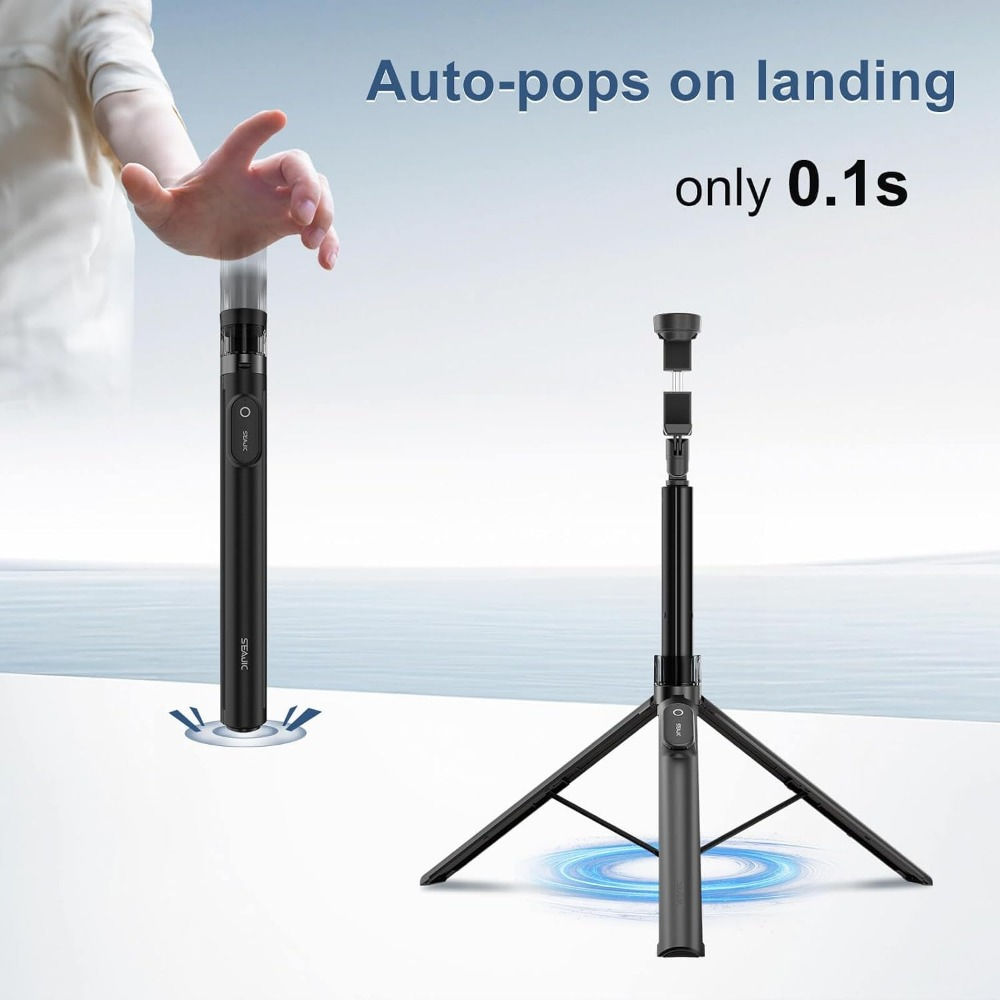 66" Tripod Stand for Video Recording, Live Streaming & Selfies, Adjustable for C