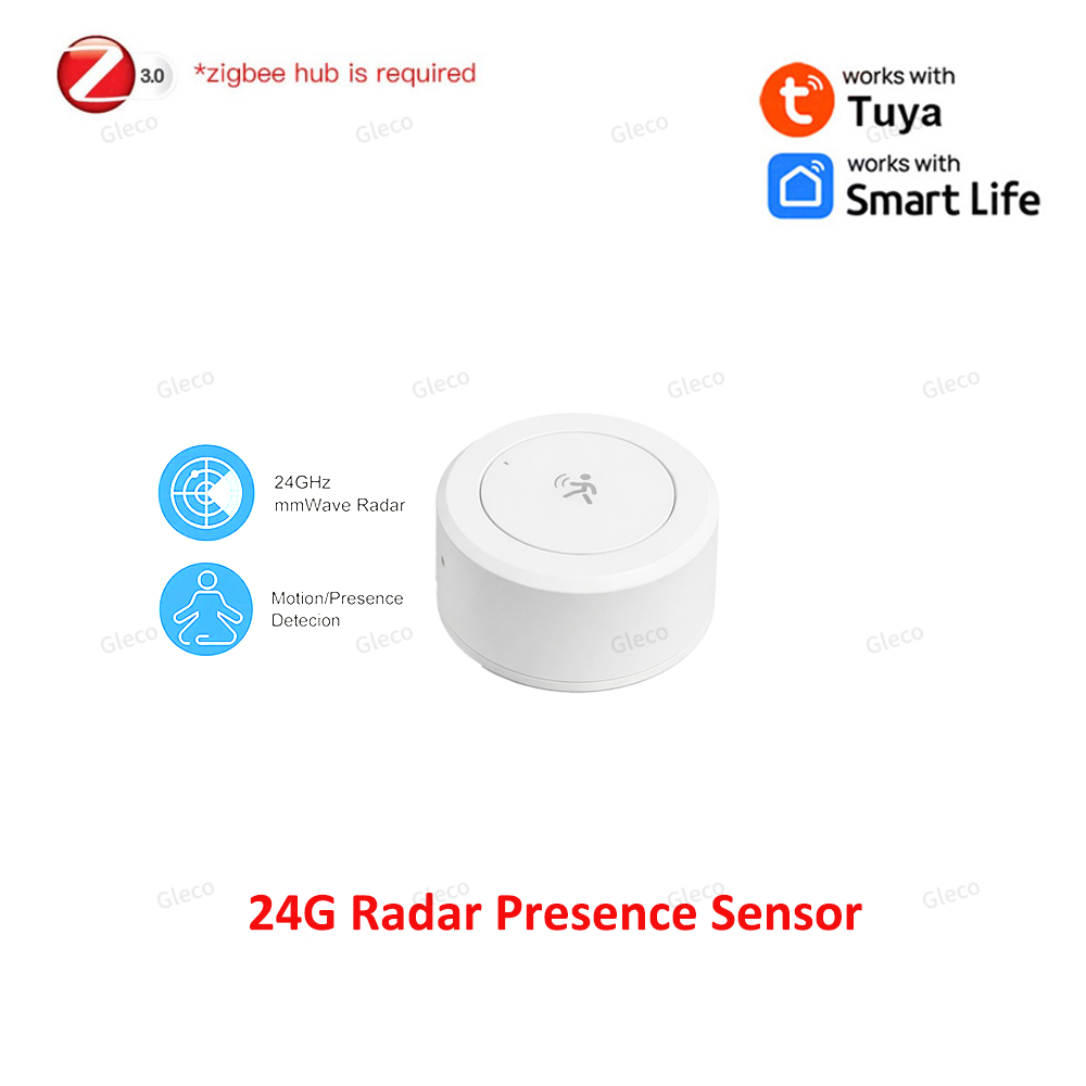 Zigbee Presence Sensor 24G Mmwave Radar Human Detector Motion/Static Detection F
