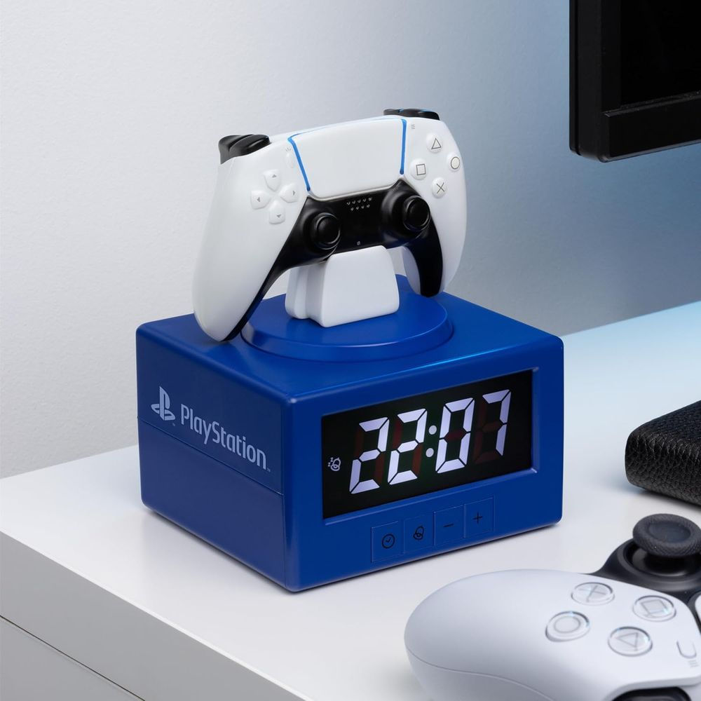DualSense Controller Digital Alarm Clock with Night Light Function - Officially