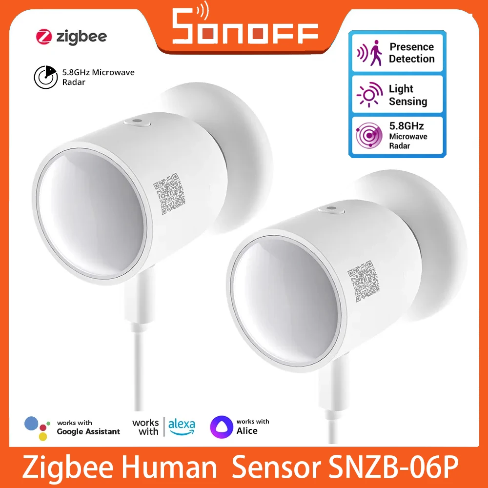 SONOFF SNZB 06P Zigbee Human Presence Sensor SNZB-06P Detector Motion Light Sens