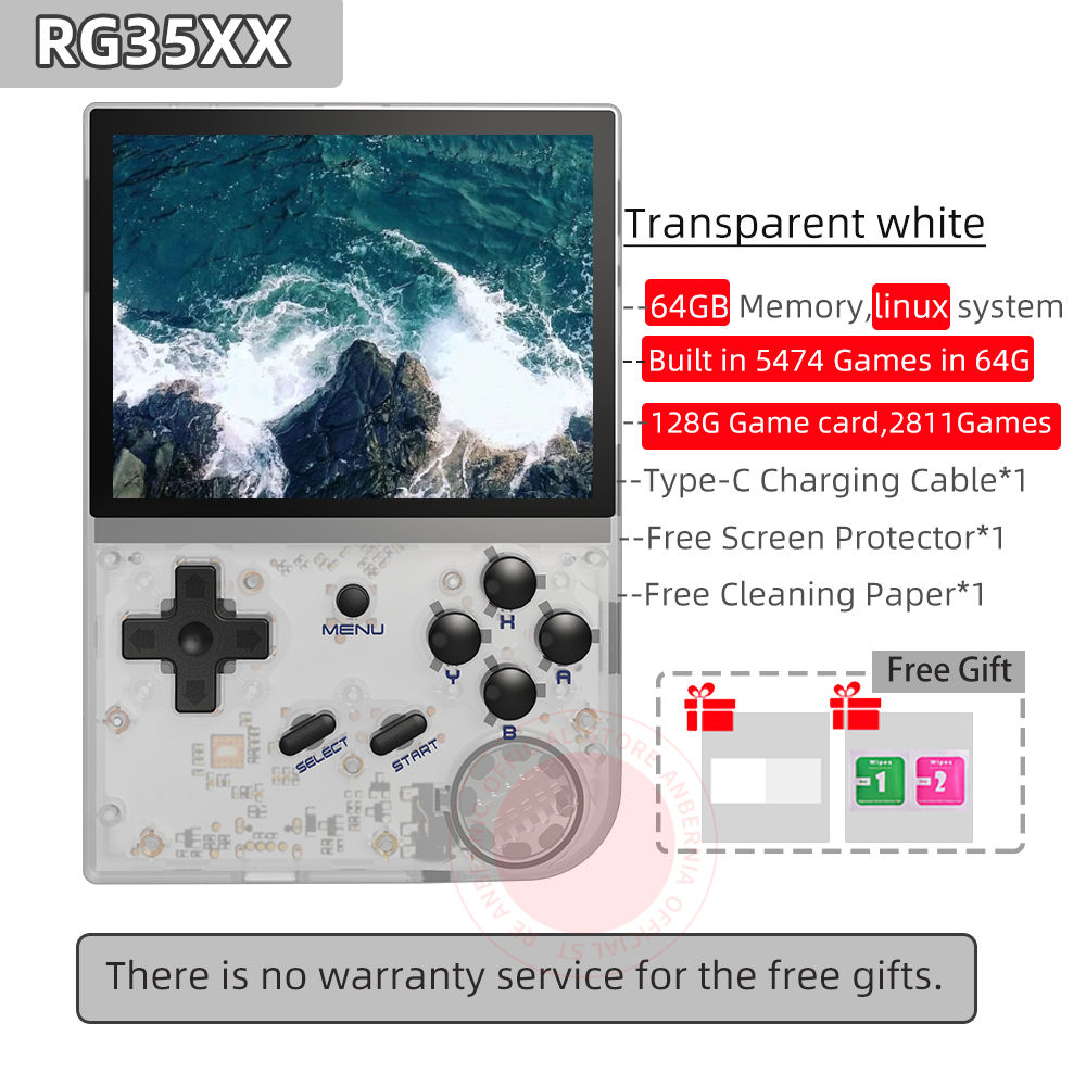 Anbernic 64 Bit RG 35XXPRO RG35XX PLUS Retro Handheld Game Player Built-in 64G T