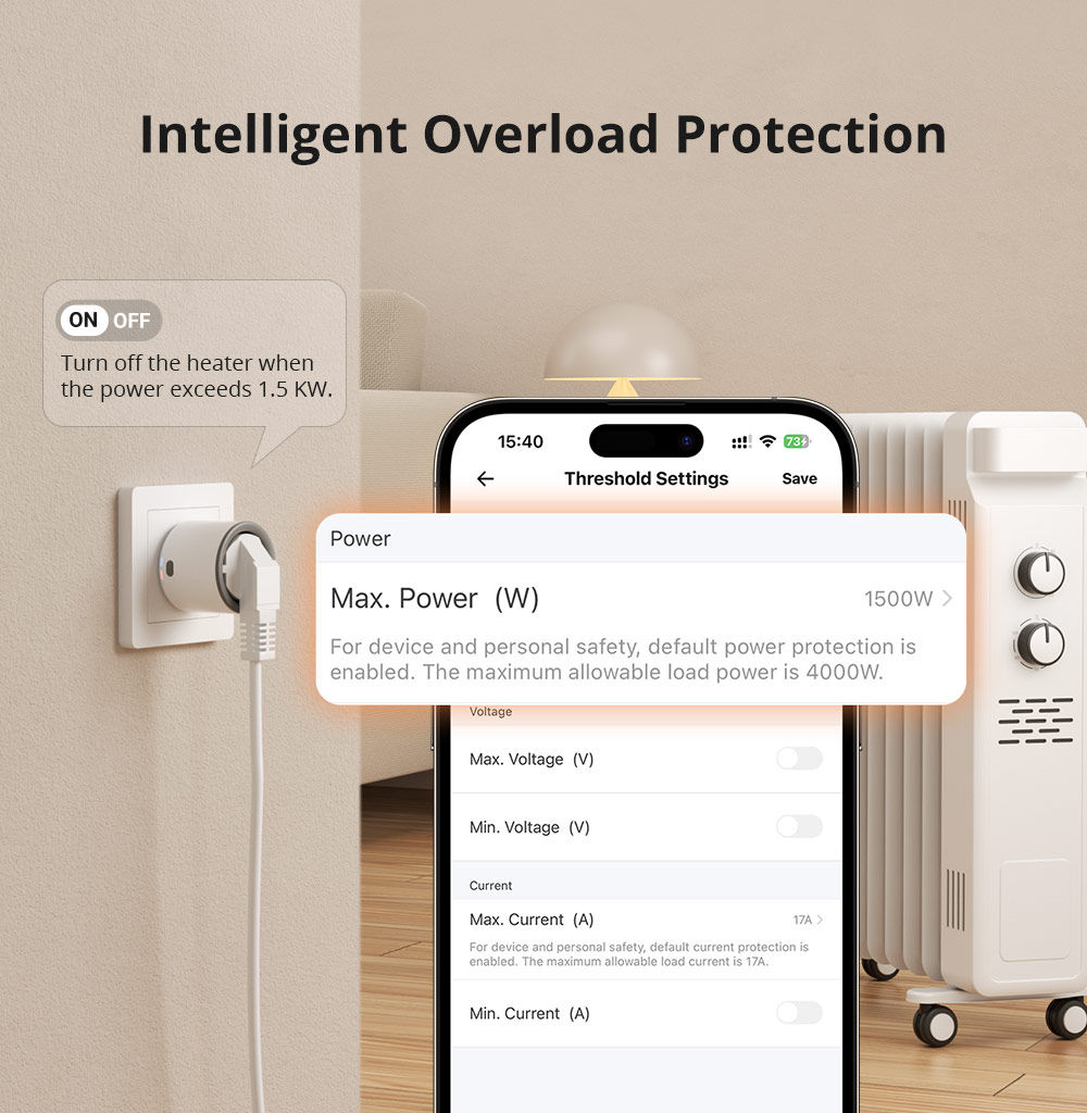 SONOFF S60ZB EU/UK iPlug Zigbee Smart Plug ZIgbee Router Device Overload Protect