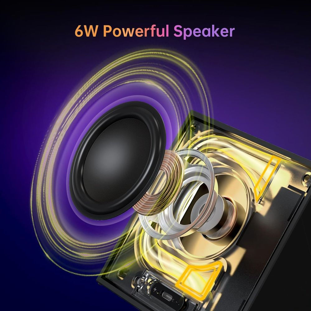 Pixel Art Bluetooth Speaker with 16x16 LED Display APP Control - Cool Animation