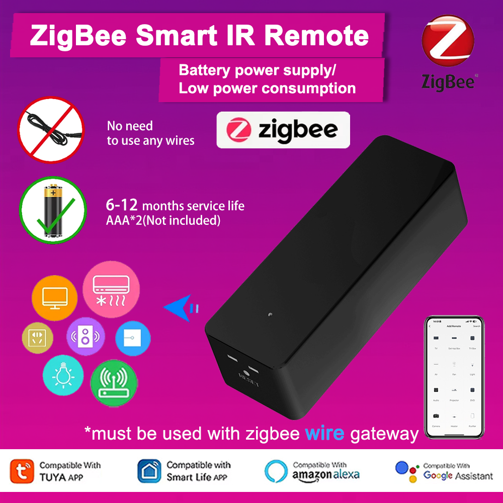 Tuya Zigbee IR Remote Control Smart Wireless Universal for TV DVD Air Conditione