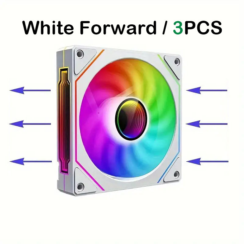 PRISM IV PRO Case Cooling Fan 120mm 5V 3 PIN ARGB, 12V 4 PIN PWM, for CPU & Case