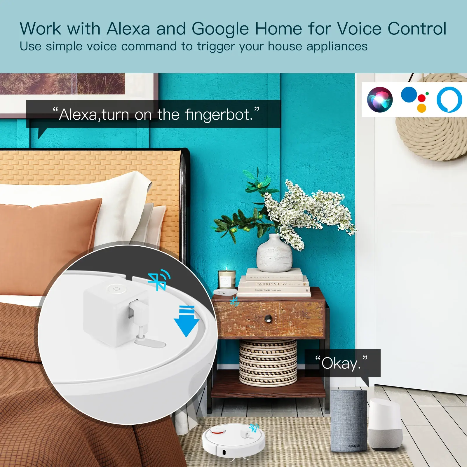MOES Tuya Fingerbot Button Pusher New Bluetooth finger robot Smart Life App auto