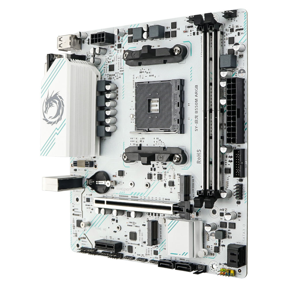 SOYO AMD Ryzen B550M ARGB DDR4 Motherboard AM4 Computer Combo Set Office Desktop
