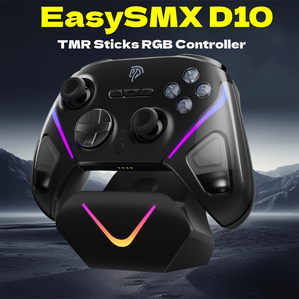 EasySMX TMR Stick Controller D10 Wireless Gamepad Compatible with PC/Switch/Stea