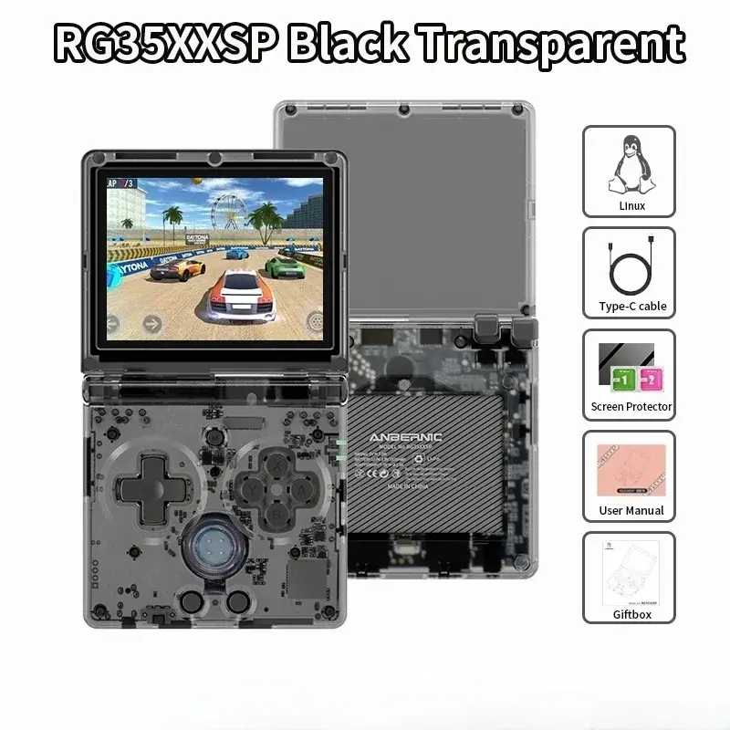 ANBERNIC RG35XXSP Flip Handheld Game Consoles 3.5-inch IPS 640*480 Screen Retro