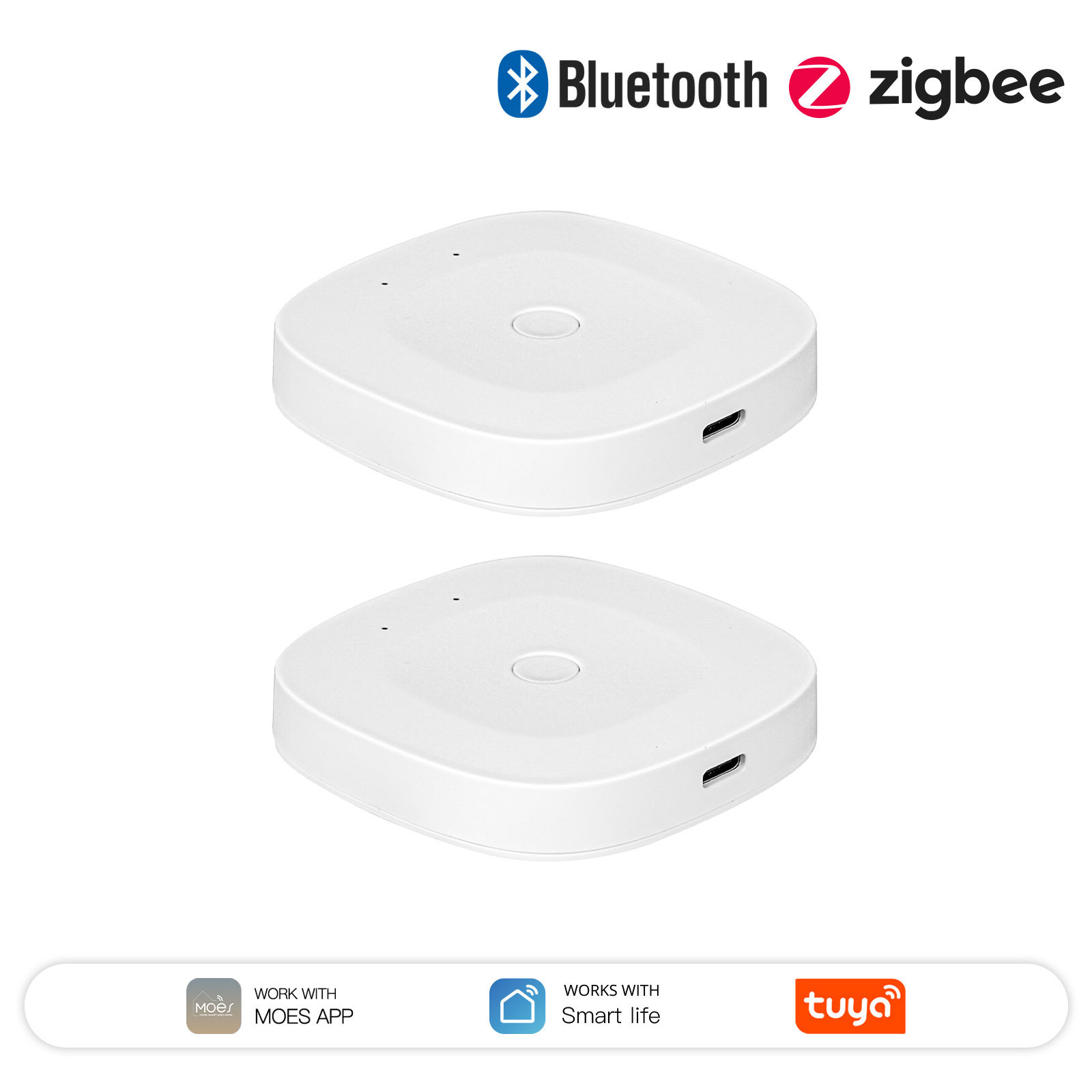 MOES Tuya Bluetooth/ZigBee/Multi-mode Gateway Hub Type-C Port Power Smart Home A