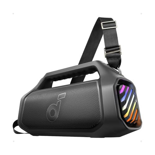 140W Bluetooth 5.3 Portable Speaker: 2+2 Channel, BassUp 2.0, 20-Hour Playback,