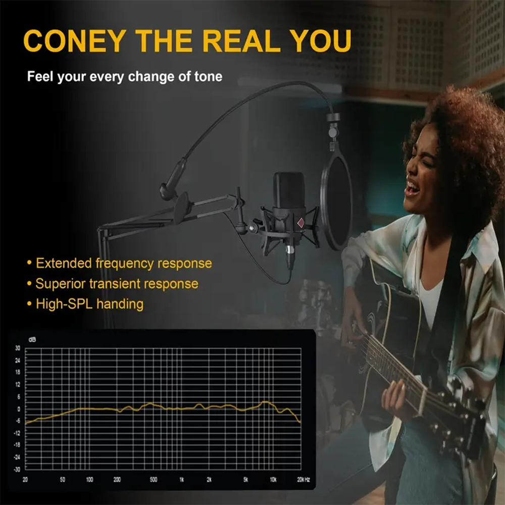 Professional 26mm Core Condenser Microphone TLM103 Home Recording XLR Connector