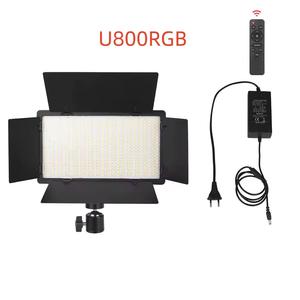 U600 U800 RGB LED Video Light Photo Studio Lamp RGB Panel Lamp with Tripod Stan