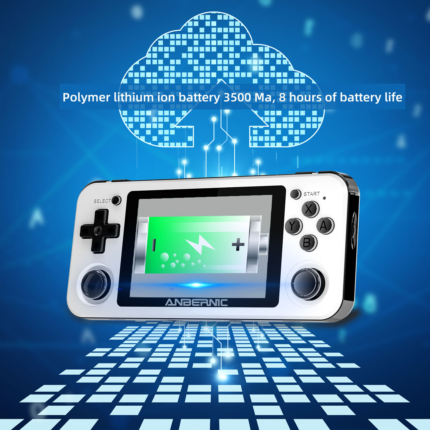ANBERNIC RG351P Handheld Retro Game Console 3.5 Inch IPS Screen 64G TF Card 2500