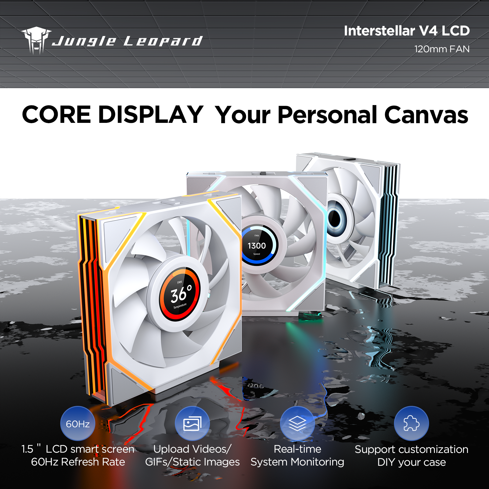 Interstellar V4-LCD 1.5 Inch 60Hz Customize Screen Modular Splicing Infinity Mir