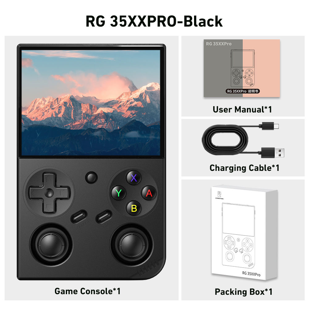 Anbernic 64 Bit RG 35XXPRO RG35XX PLUS Retro Handheld Game Player Built-in 64G T