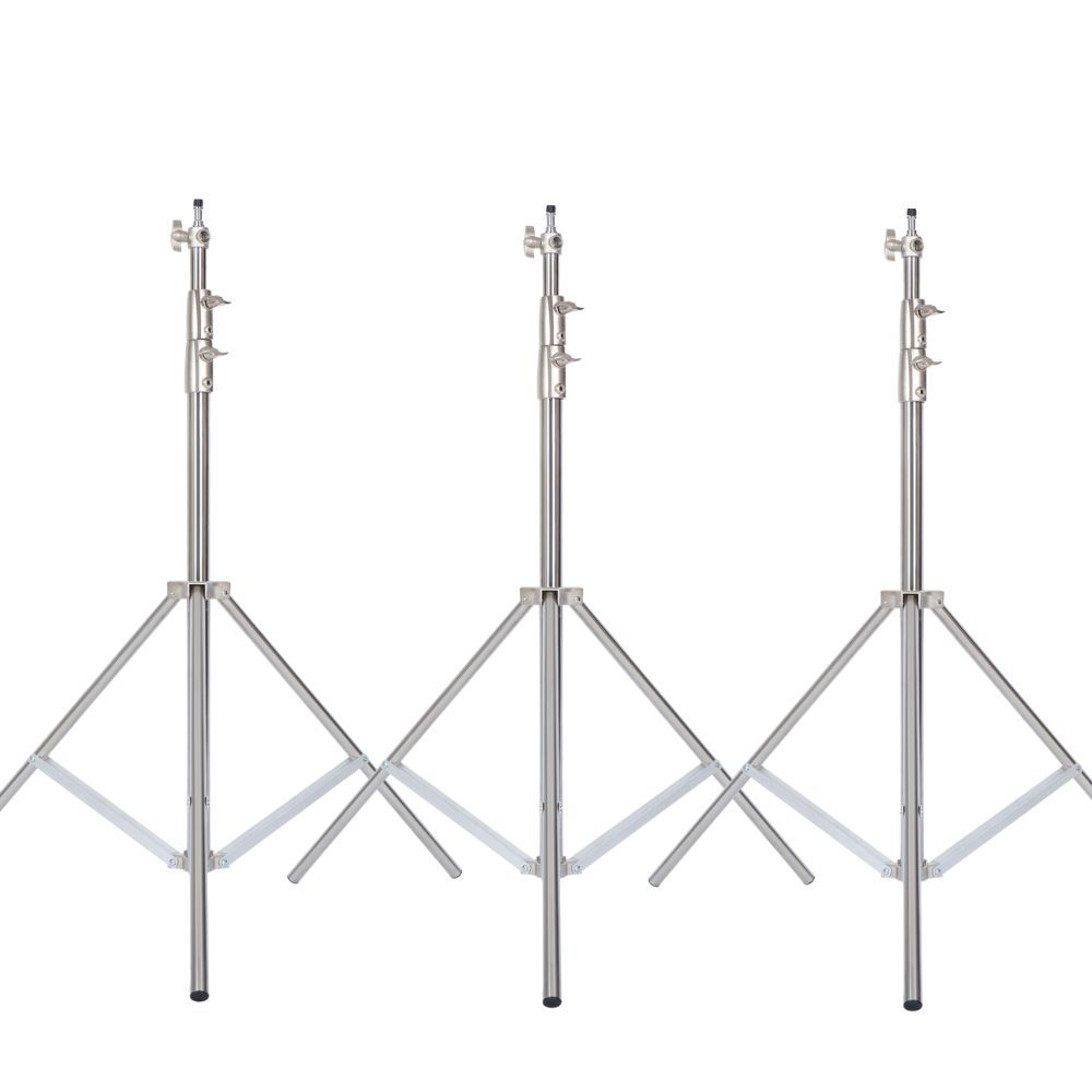 2/2.9M Tripod Super Stable Big Tripod Foldable Light Stand Lifting Frame Wheels