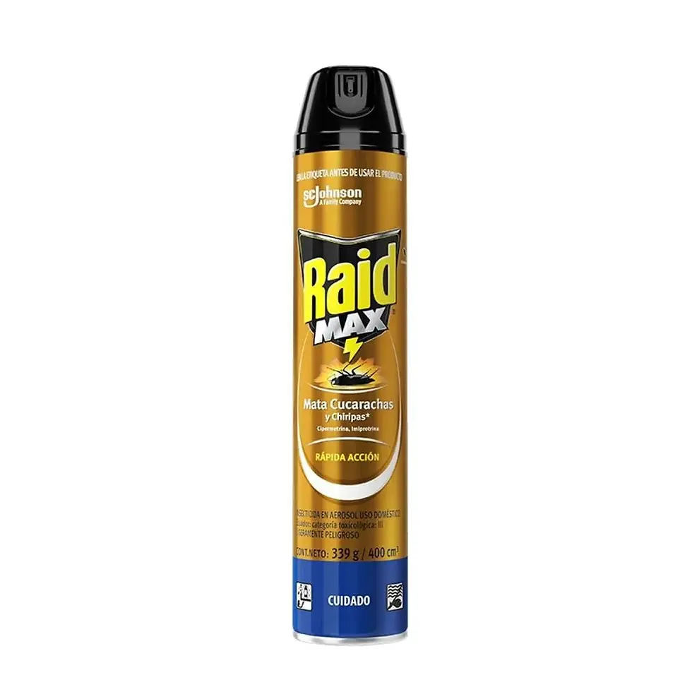 Insecticida Aerosol Mata Insectos Rastreros RAID 400ml