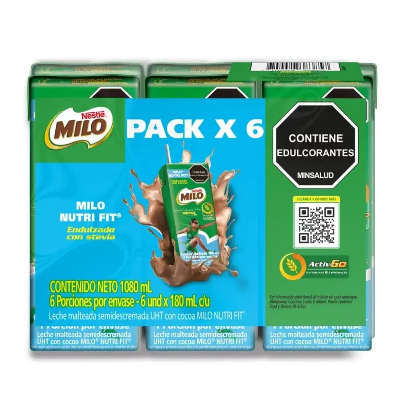 Miniatura: Milo Activ go Rtd6 x 180 ml