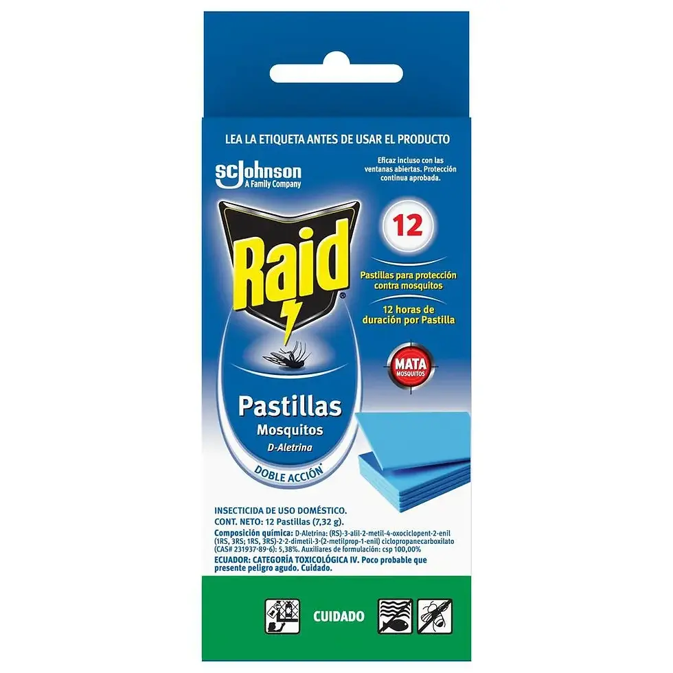 Raid pastillas x12 unidades