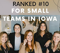 Ranked #10 for Small Teams in Iowa