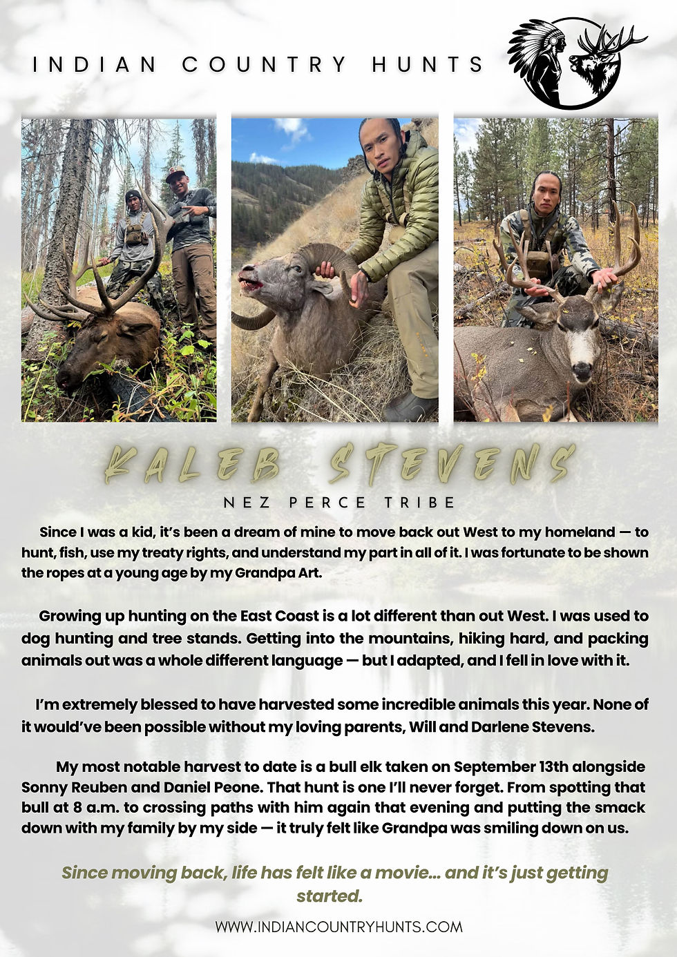 Kaleb Stevens | Nez Perce Tribe