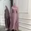 Miniature : 'Amaya' Satin Three Piece Abaya