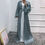Miniatura: 'Amira' Puffy Kimono Abaya - Blue