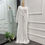 Miniatura: 'Kheira' Two Piece Beaded Abaya - White
