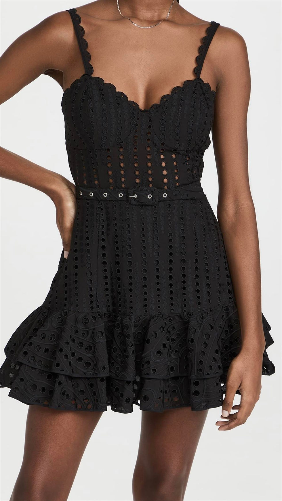 Küçük resim: İp Askılı  Drapeli Yırtmaç Tasarım Elbise Kopyası