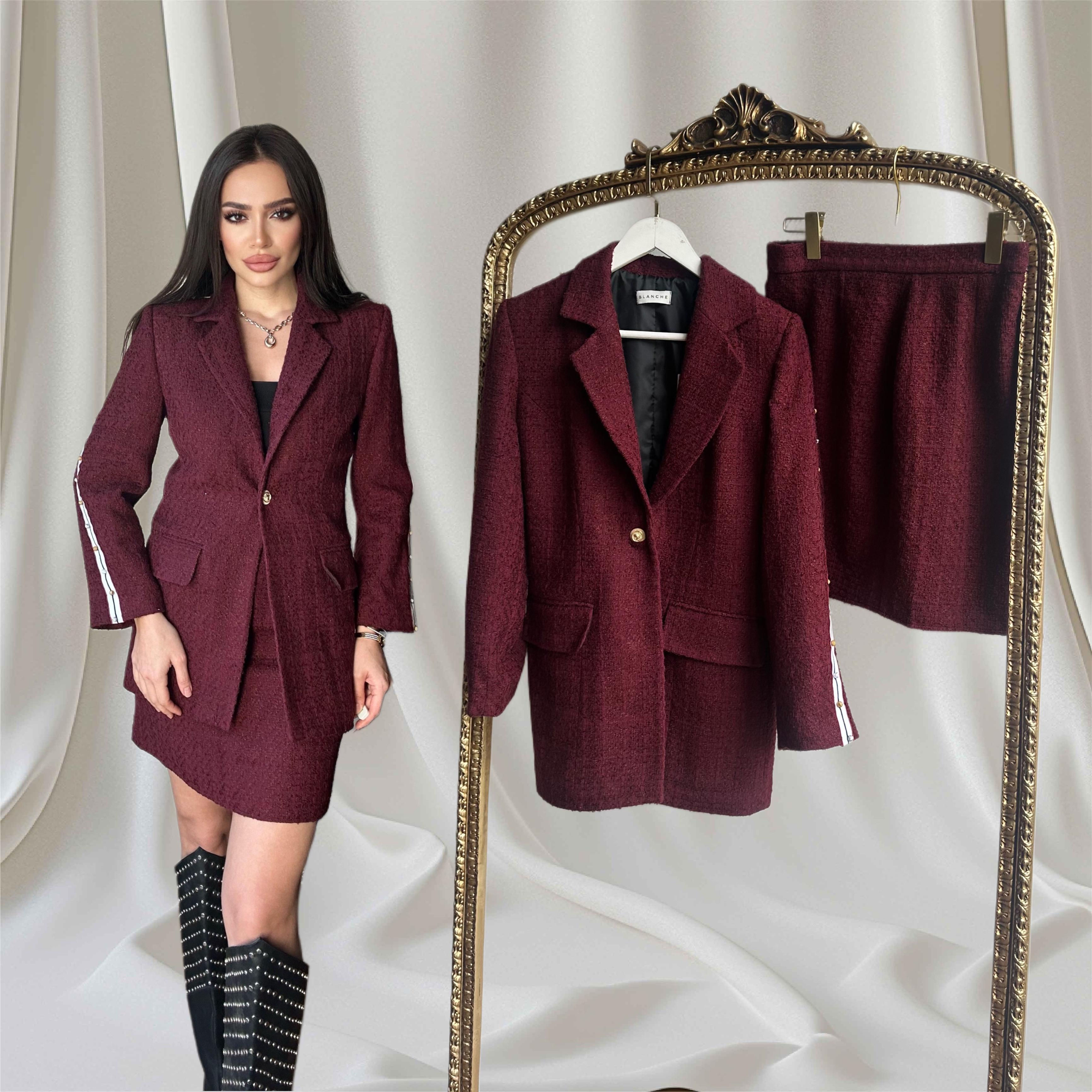 Tasarım Tüvit Etek Takım