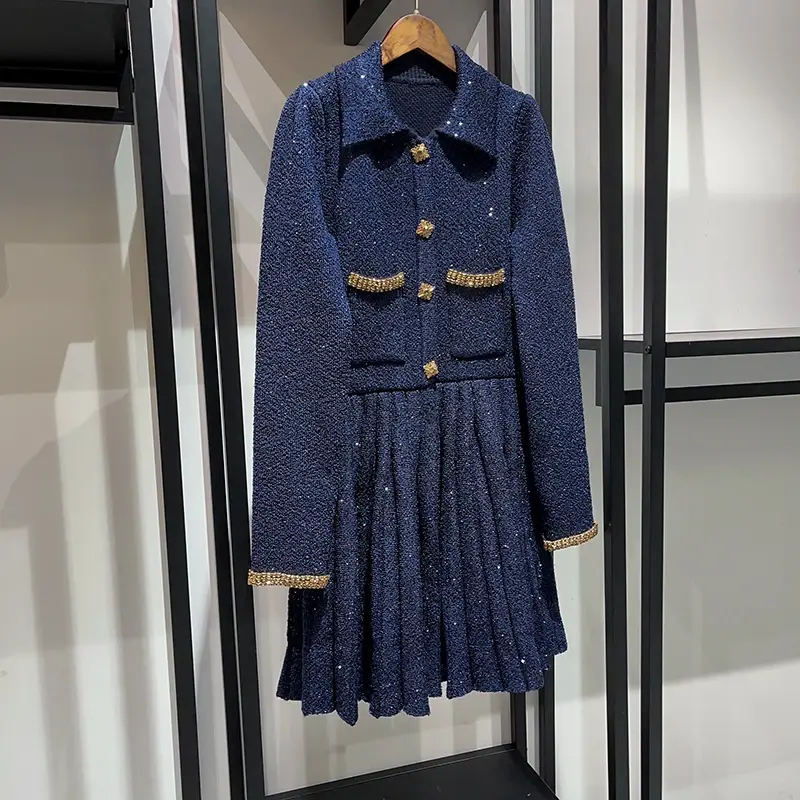 Küçük resim: İkili Takım Tüvit İthal Etek Ceket