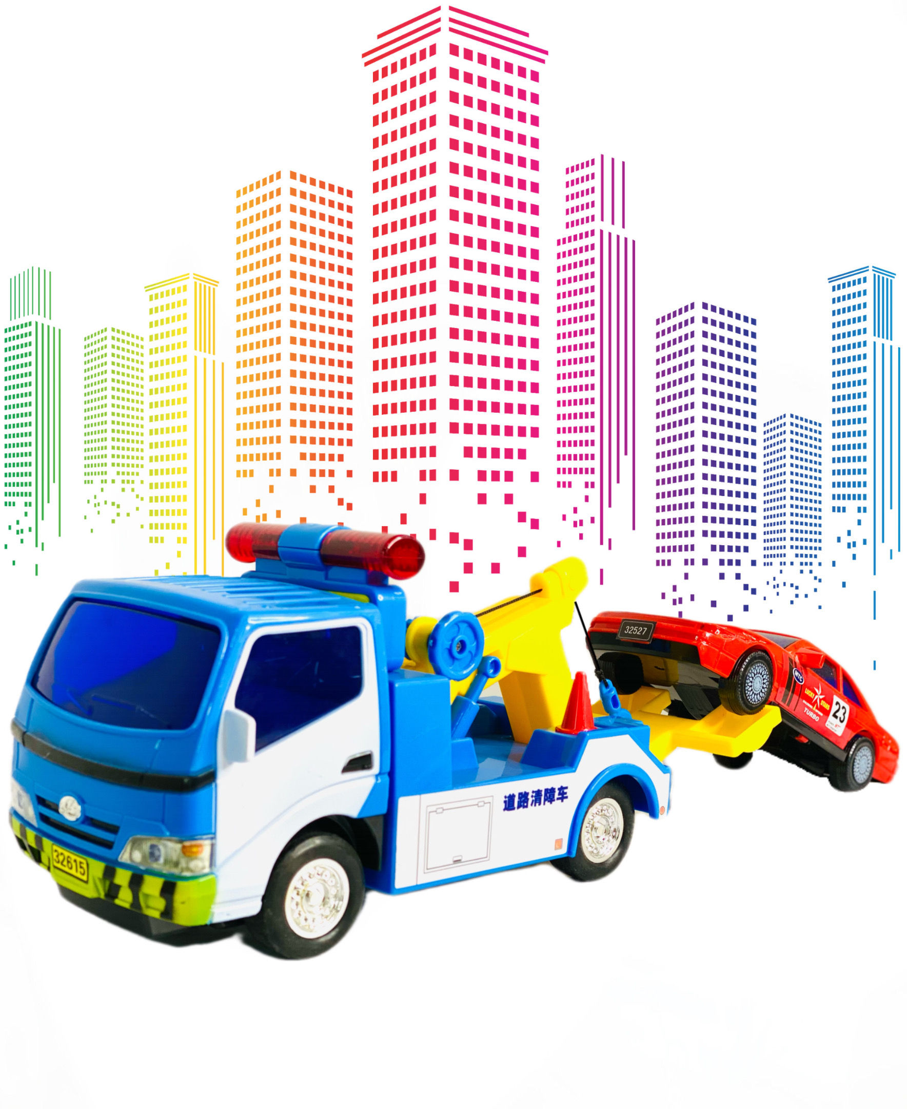 Big Daddy - Light Weight Police Tow Truck with Car